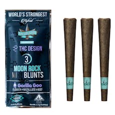 Gorilla Goo (H) Mini Moon Rock Blunts - 3pk - Gorilla Goo 3pk (H)