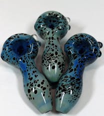 4" Color Tube Fancy Black Dot Art Pipe (11)