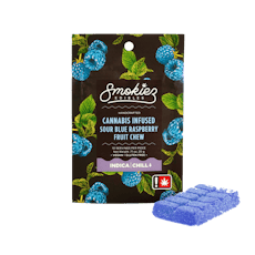 Sour Blue Raspberry - Scored Single Fruit Chew - Single Fruit Chew