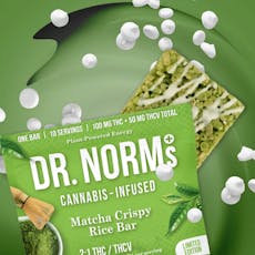 2:1 THC:THCv Matcha Crispy Rice Bar