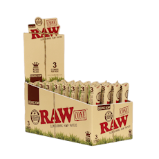 RAW ORGANIC HEMP CONE 3PK
