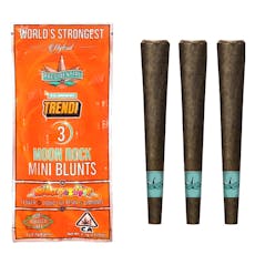 Orange Push Pop (H) Mini Moon Rock Blunts - 3pk - Orange Push Pop 3pk (H)