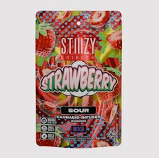 Sour Strawberry Gummies - 100mg - Sour Strawberry