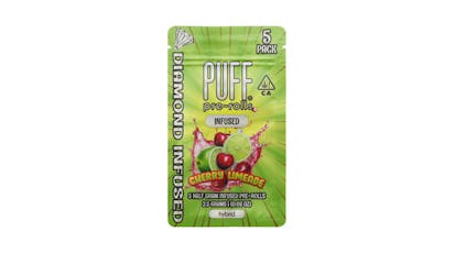 Cherry Limeade - 5 ct - Diamond Infused Pre Roll - 2.5g