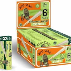 6pk - 1 1/4 Hemp Cones - 6pk - 1 1/4 Hemp Cones
