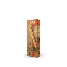 3pk - King Size Unbleached Cones - ZIG-ZAGS