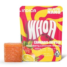 WHOA Edibles Gummy 100mg Indica Pink Lemonade