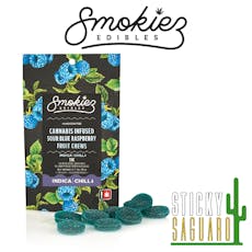 Smokiez Gummy Sour Blue Raspberry (I) 100mg