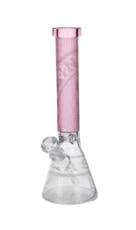 Eg Glass - Square Beaker - Bong - Pink - 15"