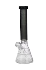 Eg Glass - Square Beaker - Bong - Black - 15"