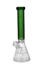 Eg Glass - Square Beaker - Bong - Green - 15"