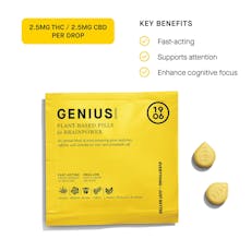 1906 - Genius "For Brainpower Pouch" - Pills - 4pk - 10mg - 10mg