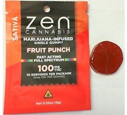 Gummy | Single | Sativa Fruit Punch | 100mg
