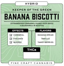 Banana Biscotti Flower- Special Reserve