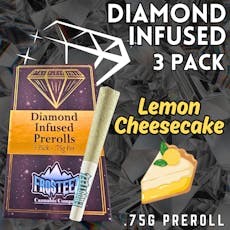 Frosteez Lemon Cheesecake Diamond Infused Preroll 3pk 2.25g (8855)
