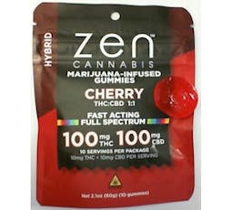 Zen | Gummy | 1:1 Cherry | 100mg