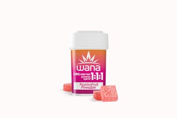 Wana Passionfruit Pineapple 1:1:1 Gummies 10pk