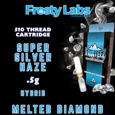Frosteez Super Silver Haze Melted Diamond .5G Cartridge