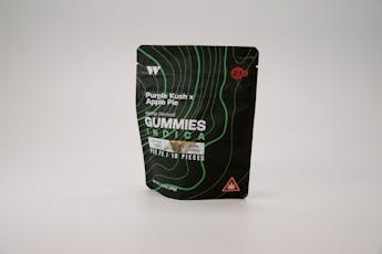 Purple Kush Terpene Infused x Apple Pie CBD:THC:CBN Gummies Black Line | Wunderkind - Regular