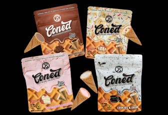 Baked Bags 25mg D9 Chocolate Cones - Mint Chip 6ct 25mg