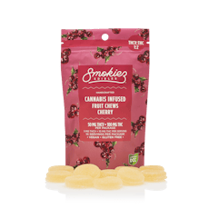 Smokiez | Sour Cherry 1:2 THCV 10pc | 100mg Fruit Chews