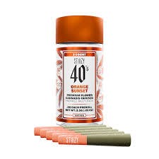 STIIIZY 40s | Orange Sunset 4pk Infused Pre-Roll 2g