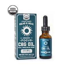 Head & Heal Full Spectrum Focus CBG Tincture 30ml/600mg