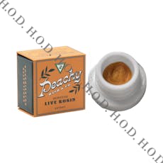 Peachy Hash & Co. Hash Burger Live Rosin Jar 1g