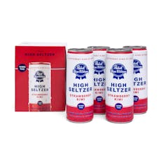 Pabst Blue Ribbon - Strawberry Kiwi 4pk High Seltzer 40mg