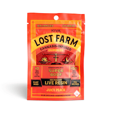 Juicy Peach Live Resin Gummies - 100mg