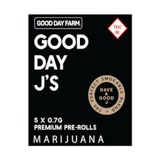 GDF: Pre-Roll Pack | Coup d'etat | Good Day J's | 0.7g ea | 5pk