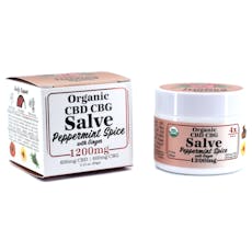 Organic Peppermint Spice CBD/CBG Salve 1200mg