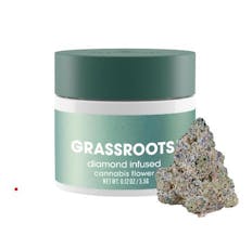 Jayna's Sunshine | Infused Flower | Diamond-Infused | Hybrid | Eighth (3.5g) | Grassroots