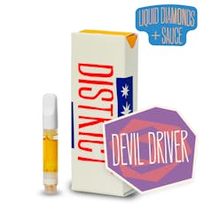District Cannabis | Liquid Diamonds and Sauce Vape Cartridge | Devil Driver | 500mg