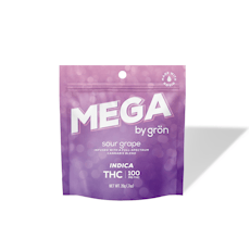 Mega Pearl | Sour Grape | 100mg | Full Spectrum Cannabis Gummy | 1-Piece