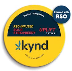 Kynd Uplift Sour Strawberry RSO Gummies 100mg/10pk