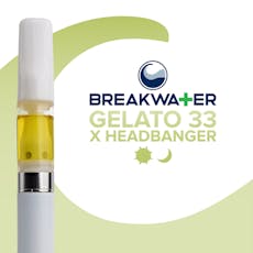 Breakwater - Gelato 33 x Headbanger - 0.5g Single Extract Cart