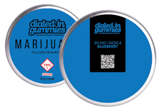 DIALED IN - GUMMIES ROSIN - 300MG - 10PK - BLUEBERRY - INDICA