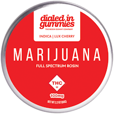 Dialed In: Rosin Gummies | Lux Cherry | Indica | 100mg | 10pk