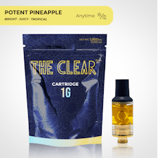 The Clear Original 1g Cart; Potent Pineapple