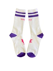Shangri-La Pink Bird Crew Socks