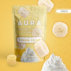 Aura | Banana Cream 3:1 CBC Gummies | 110mg 12pk