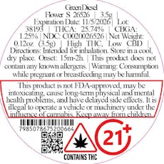 Green Diesel Flower S 26526