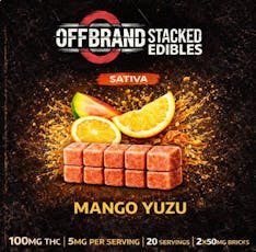 Offbrand Stacked Gummies 2pk (100mg) Mango Yuzu