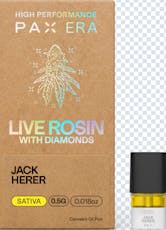 PAX ERA, .5G, Live Rosin with Diamonds, Jack Herer