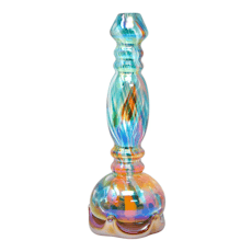 Generic | Bong | Water Pipe | 9" | Spindle w/Crown | Soft Glass