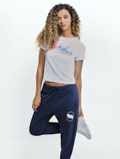Fleece Navy Small Sweatpants
