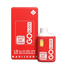 GOOD DAY FARM - GO BLOCK STRAWBERRIES AND CREAM 1G DISPOSABLE HYBRID