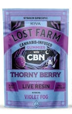Violet Fog x Thorny Berry | 1:1 CBN:THC | Live Resin Gummies | 10 x 10mg