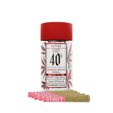 Stiiizy - Strawberry Cough (Sativa) 40's Mini 5pk Prerolls 2.5g